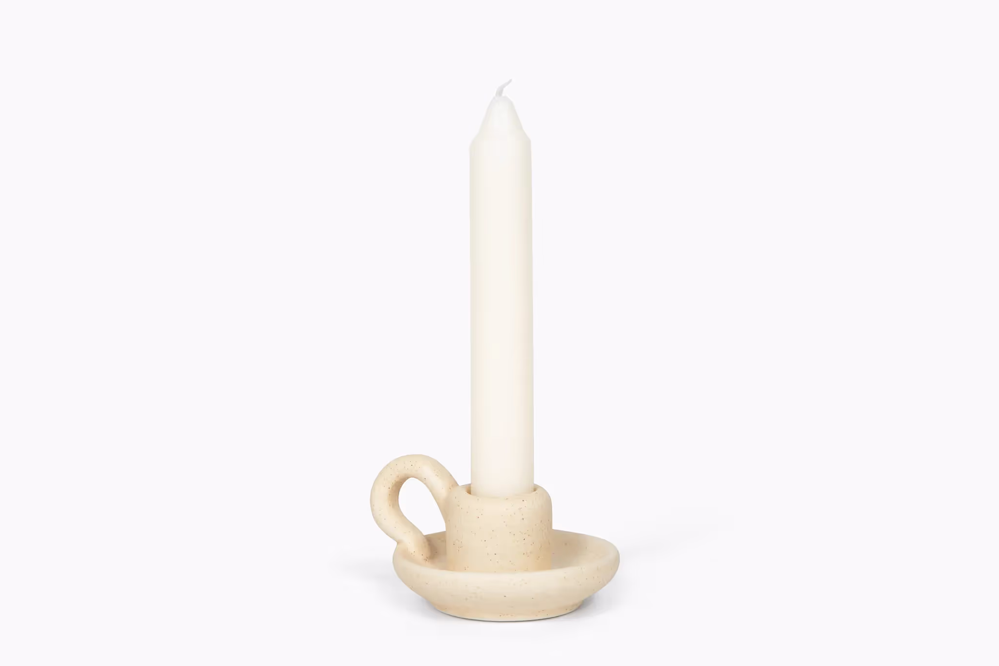 Cream Taper Candle